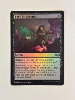Back for Seconds Wilds of Eldraine Foil Magic the Gathering MTG - Image 1