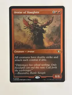 Avatar of Slaughter (Foil Etched) Commander Masters Foil Magic the Gathering MTG - Image 1