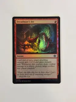 Dreadmaw's Ire The Lost Caverns of Ixalan Foil Magic the Gathering MTG - Image 1