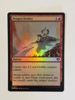 Dragon Fodder Commander Masters Foil Magic the Gathering MTG - Image 1
