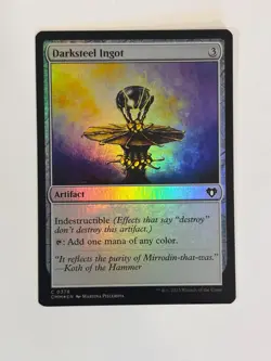 Darksteel Ingot Commander Masters FOIL Magic the Gathering MTG - Image 1