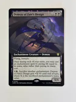 Demon of Fate's Design (Extended Art) Commander Masters Magic MTG - Image 1