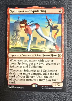 MTG - Spinneret and Spiderling - Marvel's Spider-Man NM/M Condition - Image 1