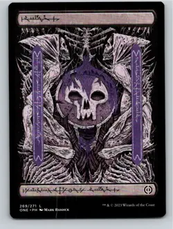 Magic the Gathering Swamp #269 Full Art Phyrexian Phyrexia: All Will Be One MTG - Image 1