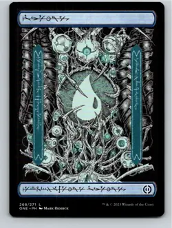 Magic the Gathering Island #268 Full Art Phyrexian Phyrexia: All Will Be One MTG - Image 1