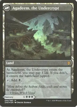 MTG Agadeem's Awakening (090) *Foil* Base Mythic Zendikar Rising NM/MT Comb Ship - Image 2