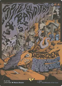 MTG Spiteful Banditry (0738) *Poster Foil* Borderless Lord of the Rings NM/MT - Image 1