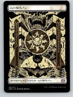 Magic the Gathering Plains #267 Full Art Phyrexian Phyrexia: All Will Be One MTG - Image 1