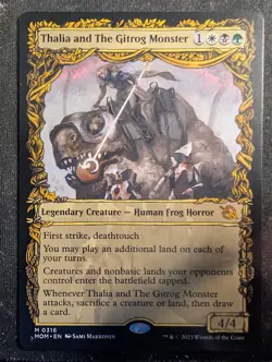 Thalia and The Gitrog Monster - Showcase - March of the Machine (MTG) - Image 1