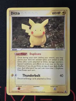Pokemon TCG: Ditto Pikachu 39/113 Uncommon 2005 EX Delta Species LP - Image 1