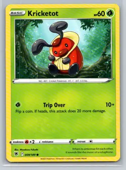 Kricketot #009/189 SWSH10: Astral Radiance Common - Pokemon Cards G9 - Image 1