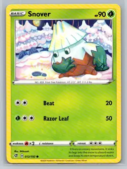 Snover #012/192 SWSH02: Rebel Clash Common - Pokemon Cards G11 - Image 1