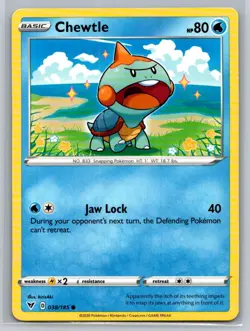 Chewtle #038/185 SWSH04: Vivid Voltage Common - Pokemon Cards D74 - Image 1