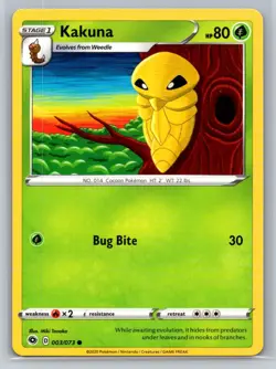 Kakuna #03/73 Champion's Path Common - Pokemon Cards G9 - Image 1