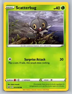 Scatterbug #011/163 SWSH05: Battle Styles Common - Pokemon Cards G11 - Image 1