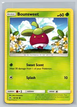 Bounsweet #18/149 SM Base Set Common - Pokemon Cards G10 - Image 1
