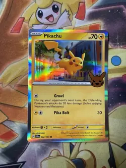 Pokemon Pikachu 062/193 Trick or Trade Halloween BOOster 2023 Holo NM - Image 1
