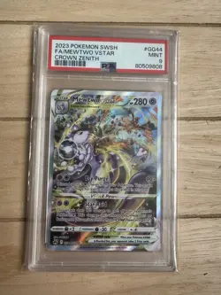 Pokemon TCG Crown Zenith #Gg44 Mewtwo Vstar PSA 9 - 2023 - Image 1