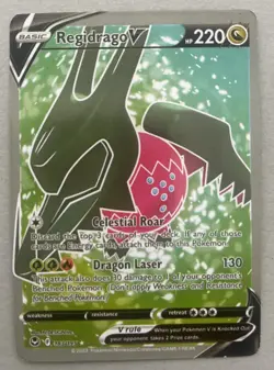 Regidrago V (Full Art) 183/195 SWSH12: Silver Tempest Holo Ultra Rare Pokemon TC - Image 1
