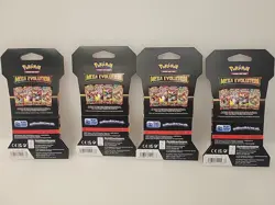 Mega Evolution Sleeved Booster Pack Art Set New Pokemon Set of 4 Sealed Packs - Image 2