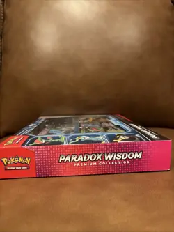 Pokemon Paradox Wisdom Premium Collection 4 Promos 1 Card Protector 7 Bossters - Image 3