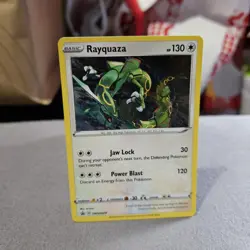 Rayquaza Pokemon TCG Sword And Shield Black Star Promo Holo Card #SWSH029 - Image 1