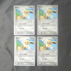 Lot of 4 Eevee 69/113 - LP 2007 WORLD CHAMPIONSHIPS - Common Pokemon TCG Card - Image 1