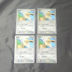 Lot of 4 Eevee 69/113 - LP 2007 WORLD CHAMPIONSHIPS - Common Pokemon TCG Card - Image 2
