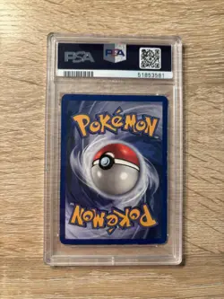 1999 Pokemon TCG Blastoise Base Set Holo Rare Card 2/102 HP PSA 8 - Image 2