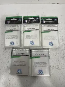 Lot of 5 Packs Paladin Card Protection Card Sleeves Gawain Standard 57x89mm (55) - Image 1