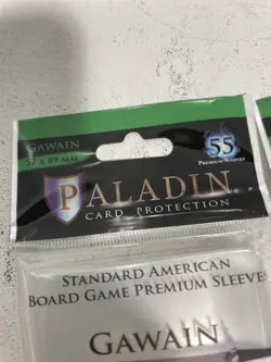 Lot of 5 Packs Paladin Card Protection Card Sleeves Gawain Standard 57x89mm (55) - Image 3