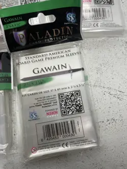 Lot of 5 Packs Paladin Card Protection Card Sleeves Gawain Standard 57x89mm (55) - Image 5