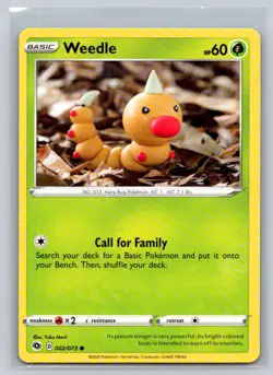 Weedle #02/73 Champion's Path Common - Pokemon Cards G11 - Image 1