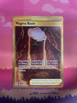Pokemon Card Magma Basin 185/172 Secret Rare Brilliant Stars Near Mint - Image 1