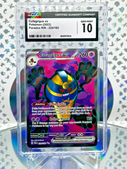 CGC 10 Cofagrigus EX 224/182 Paradox Rift Full Art Secret Rare Pokemon Card - Image 1