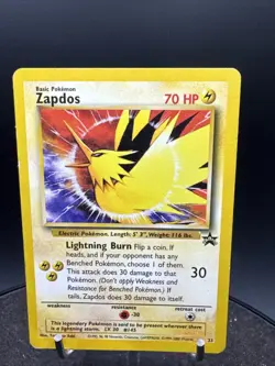 Zapdos Promo # 23 Black Star WOTC Pokemon Card - Image 2