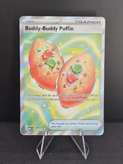 Buddy Buddy Poffin 167/132 Mega Evolution Secret Rare Pokemon Card NM - Image 1