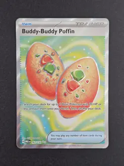 Buddy Buddy Poffin 167/132 Mega Evolution Secret Rare Pokemon Card NM - Image 2