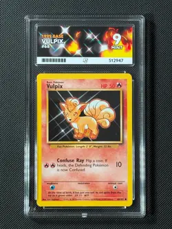 ACE 9 Vulpix 068/102 Regular Pokemon Card Base Set WOTC Common MINT - Image 1