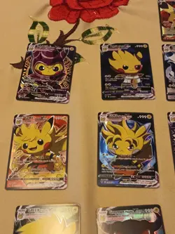 21Pikachu Pokemon Card Holo GX VSTAR VMAX GX EX Cosplay Art - Image 2