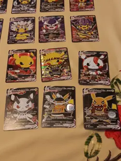 21Pikachu Pokemon Card Holo GX VSTAR VMAX GX EX Cosplay Art - Image 5