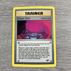 Chaos Gym 102/132 Rare Gym Challenge Pokemon Card Trainer - Image 1