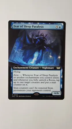 Fear of Sleep Paralysis (Extended Art) Commander: Duskmourn: House of Horror... - Image 1