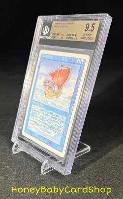 MTG 3rd Edition Revised 1994 Pirate Ship BGS 9.5Q (TRUE QUAD) GEM MINT Pop. 1of2 - Image 3