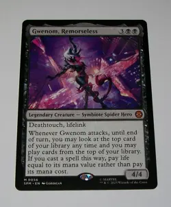1x Gwenom, Remorseless Mythic Marvel's Spider-Man MTG - Image 1