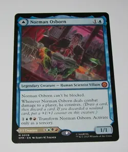 1x Norman Osborn Mythic Marvel's Spider-Man MTG - Image 1