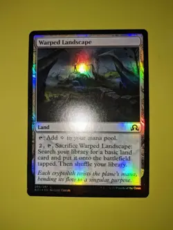 FOIL Warped Landscape x1 Shadows over Innistrad 1x MTG Magic the Gathering - Image 1