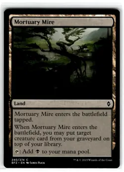 MTG Magic The Gathering Mortuary Mire Common Moderately Played - Image 1