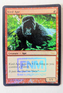 Magic Mtg FOIL FNM Promo Kird Ape lightly played - Image 1