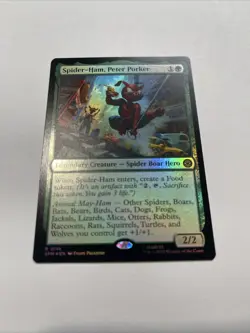 Spider-Ham, Peter Porker Marvel's Spider-Man Foil NM MTG IN HAND SHIPS TODAY - Image 1